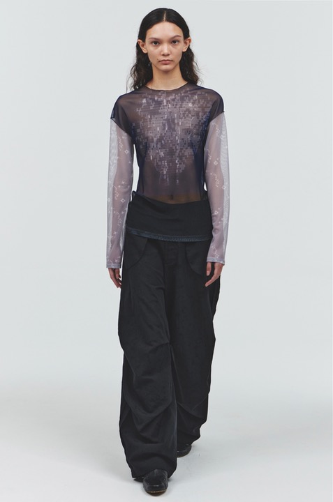 Decompose Embroidered Knee Dart Trousers (Restocked)